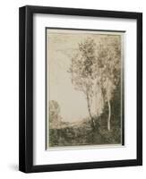 Memory of Italy, 1863-Jean-Baptiste-Camille Corot-Framed Premium Giclee Print