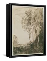 Memory of Italy, 1863-Jean-Baptiste-Camille Corot-Framed Stretched Canvas