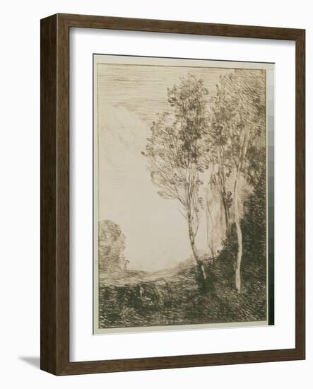 Memory of Italy, 1863-Jean-Baptiste-Camille Corot-Framed Giclee Print