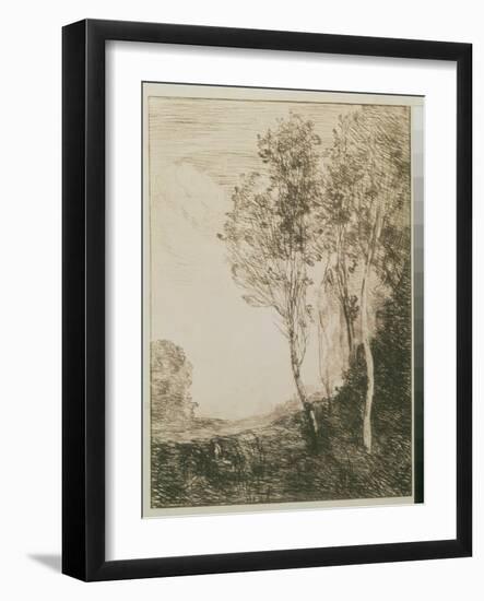 Memory of Italy, 1863-Jean-Baptiste-Camille Corot-Framed Giclee Print