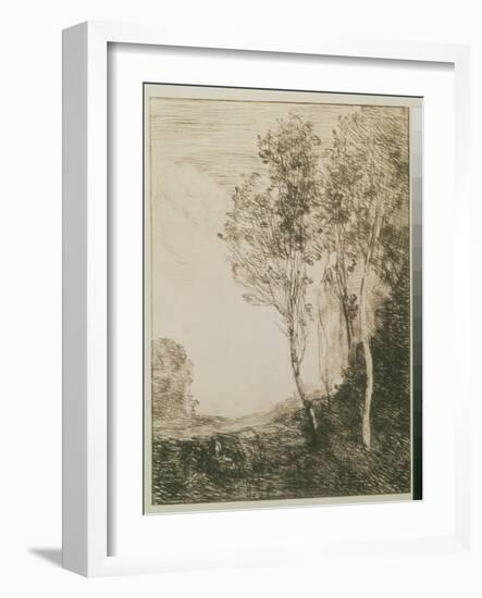 Memory of Italy, 1863-Jean-Baptiste-Camille Corot-Framed Giclee Print