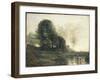 Memory of Italy, C.1868-70-Jean-Baptiste-Camille Corot-Framed Giclee Print