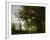 Memory of Mortefontaine, France, 1864-Jean-Baptiste-Camille Corot-Framed Giclee Print