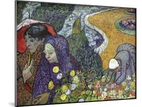 Memory of the Garden at Etten (Ladies of Arle), 1888-Vincent van Gogh-Mounted Giclee Print