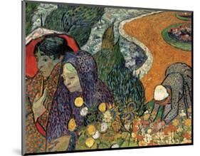 Memory of the Garden at Etten (Ladies of Arles), 1888-Vincent van Gogh-Mounted Art Print