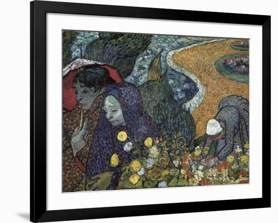 Memory of the Garden at Etten (Ladies of Arles)-Vincent van Gogh-Framed Art Print