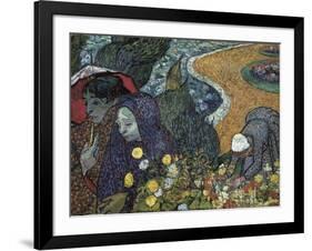 Memory of the Garden at Etten (Ladies of Arles)-Vincent van Gogh-Framed Art Print