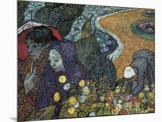 Memory of the Garden at Etten (Ladies of Arles)-Vincent van Gogh-Mounted Art Print