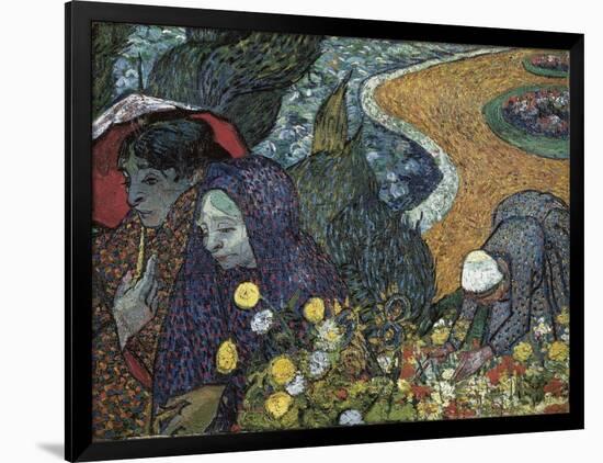 Memory of the Garden at Etten (Ladies of Arles)-Vincent van Gogh-Framed Art Print