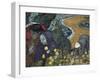 Memory of the Garden at Etten (Ladies of Arles)-Vincent van Gogh-Framed Art Print