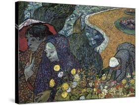 Memory of the Garden at Etten (Ladies of Arles)-Vincent van Gogh-Stretched Canvas