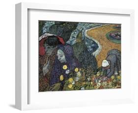 Memory of the Garden at Etten (Ladies of Arles)-Vincent van Gogh-Framed Art Print