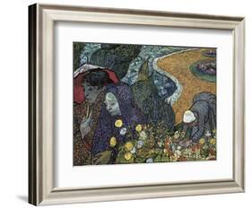 Memory of the Garden at Etten (Ladies of Arles)-Vincent van Gogh-Framed Art Print