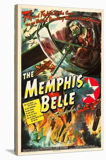 Memphis Belle, William Wyler's WWII documentary about the B-17 fighter plane, 1944-null-Stretched Canvas