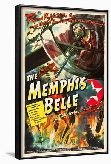 Memphis Belle, William Wyler's WWII documentary about the B-17 fighter plane, 1944-null-Framed Art Print