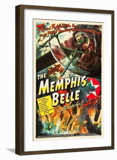 Memphis Belle, William Wyler's WWII documentary about the B-17 fighter plane, 1944-null-Framed Art Print