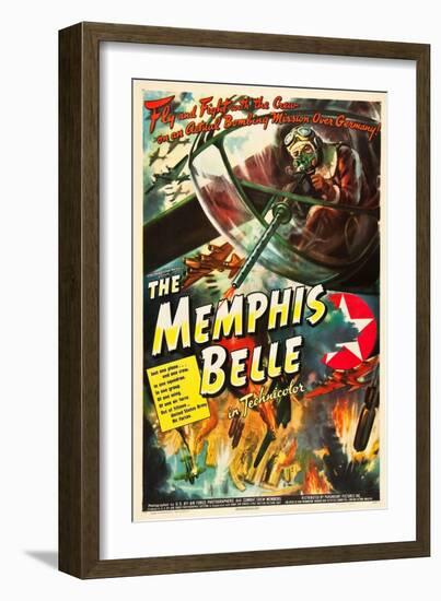 Memphis Belle, William Wyler's WWII documentary about the B-17 fighter plane, 1944-null-Framed Art Print