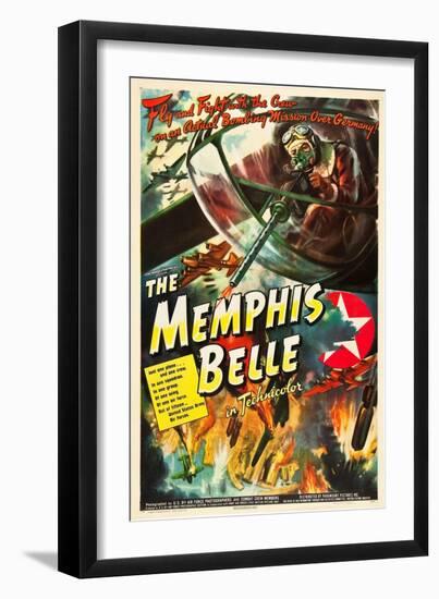 Memphis Belle, William Wyler's WWII documentary about the B-17 fighter plane, 1944-null-Framed Art Print