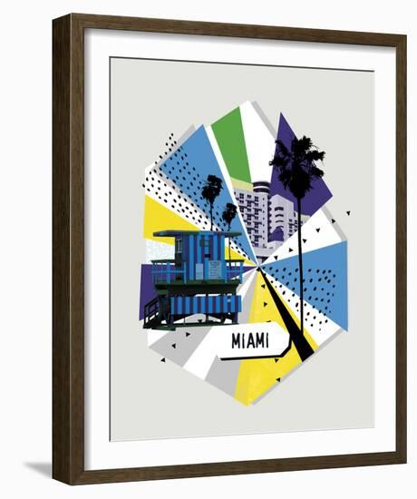 Memphis Group - Miami-null-Framed Giclee Print