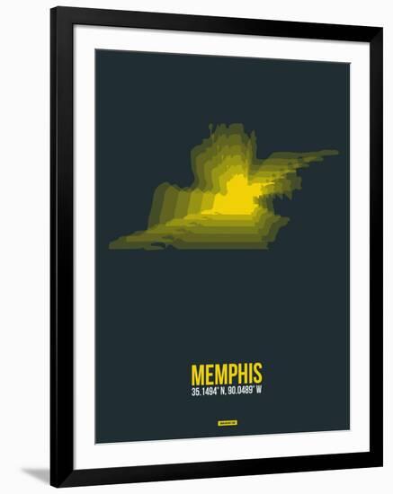 Memphis Radiant Map 1-NaxArt-Framed Art Print