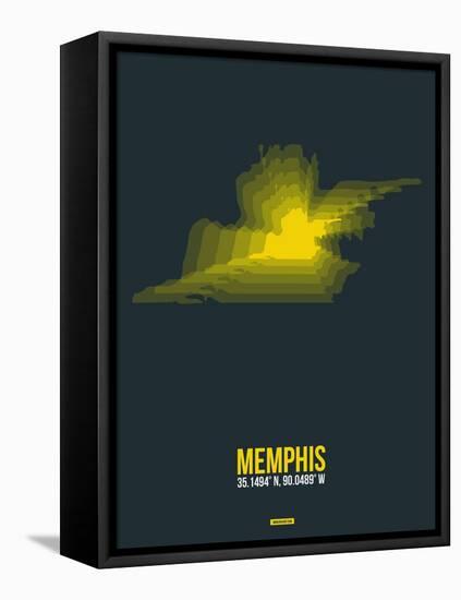 Memphis Radiant Map 1-NaxArt-Framed Stretched Canvas