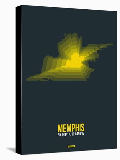 Memphis Radiant Map 1-NaxArt-Stretched Canvas
