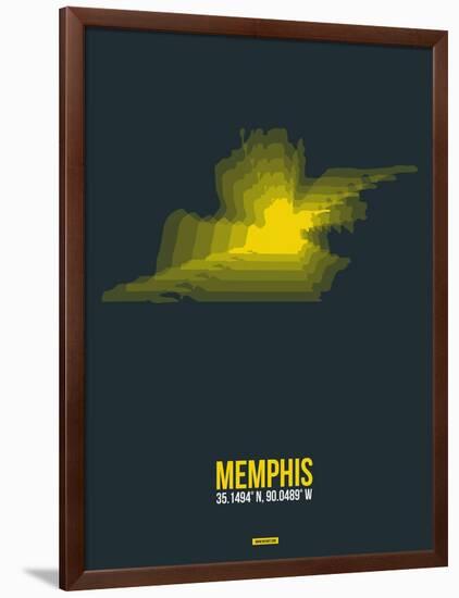 Memphis Radiant Map 1-NaxArt-Framed Art Print