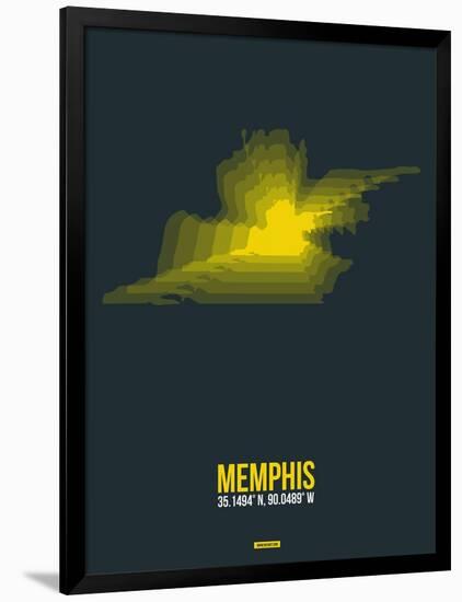 Memphis Radiant Map 1-NaxArt-Framed Art Print