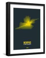 Memphis Radiant Map 1-NaxArt-Framed Art Print