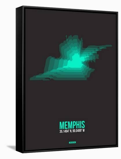 Memphis Radiant Map 2-NaxArt-Framed Stretched Canvas