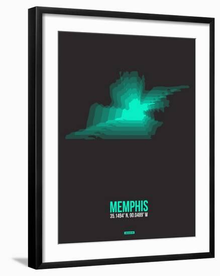 Memphis Radiant Map 2-NaxArt-Framed Art Print