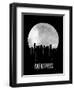 Memphis Skyline Black-null-Framed Art Print