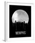 Memphis Skyline Black-null-Framed Art Print