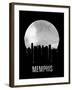 Memphis Skyline Black-null-Framed Art Print