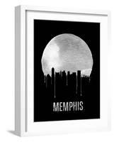 Memphis Skyline Black-null-Framed Art Print