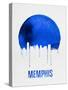 Memphis Skyline Blue-null-Stretched Canvas