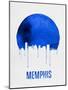 Memphis Skyline Blue-null-Mounted Art Print