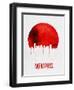 Memphis Skyline Red-null-Framed Art Print