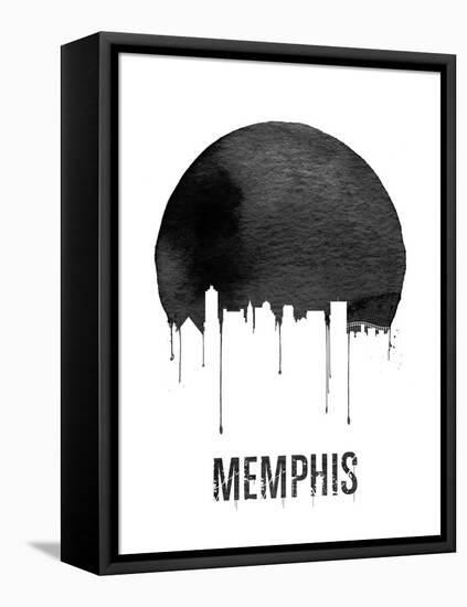 Memphis Skyline White-null-Framed Stretched Canvas