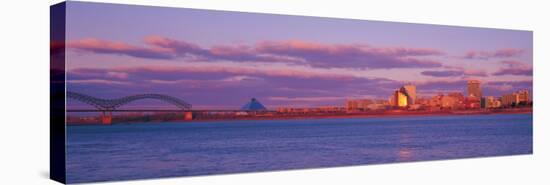 Memphis Skyline-null-Stretched Canvas