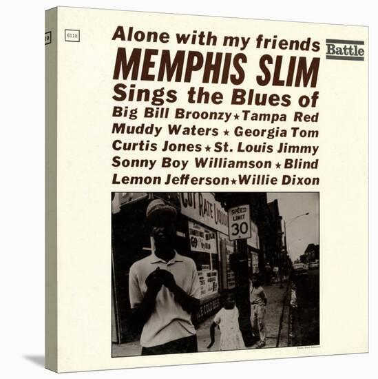 Memphis Slim - Alone with My Friends-null-Stretched Canvas