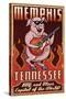 Memphis, Tennessee - Guitar Pig-Lantern Press-Stretched Canvas