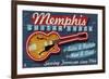 Memphis, Tennessee - Guitar Shack-Lantern Press-Framed Premium Giclee Print