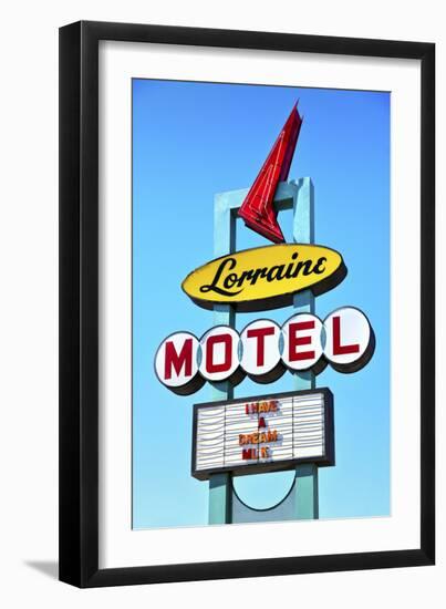 Memphis, Tennessee, Marque Of The Lorraine Motel, National Civil Rights Museum, Where Martin Luther-John Coletti-Framed Photographic Print