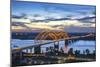Memphis, Tennessee, Mississippi River, Hernand De Soto Bridge, Connection Between Memphis And Arkan-John Coletti-Mounted Photographic Print