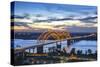 Memphis, Tennessee, Mississippi River, Hernand De Soto Bridge, Connection Between Memphis And Arkan-John Coletti-Stretched Canvas
