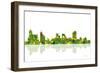 Memphis Tennessee Skyline 1-Marlene Watson-Framed Giclee Print