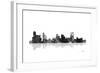 Memphis Tennessee Skyline BG 1-Marlene Watson-Framed Giclee Print