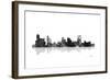 Memphis Tennessee Skyline BG 1-Marlene Watson-Framed Giclee Print