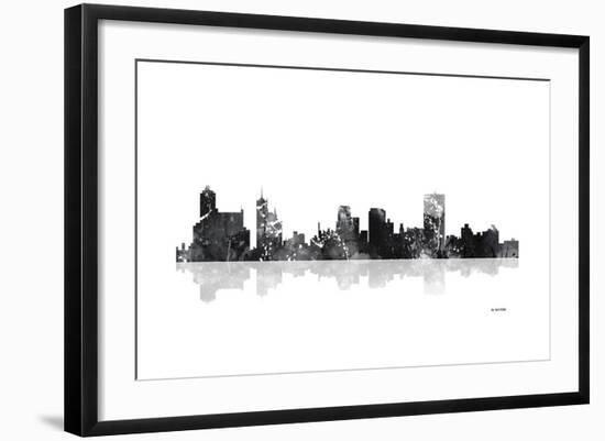 Memphis Tennessee Skyline BG 1-Marlene Watson-Framed Giclee Print